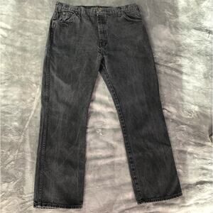 Genuine Dickies Men's Duck Utility Jeans 38 X 30 Black Dark Wash Straight